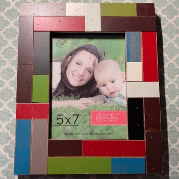 Colorful Farmhouse Picture Frame 5X7 NEW - Picture 2 of 4